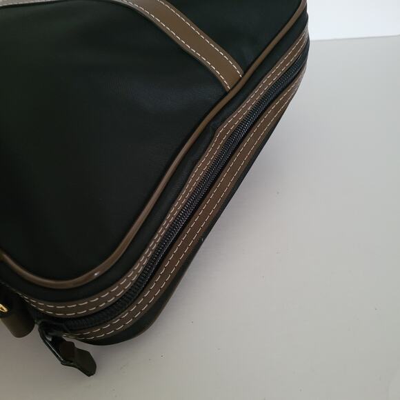 Dunhill Wristlet Pouch Zip Toiletry Men's Bag Large 9x8 Black Logo Designer - Picture 6 of 9